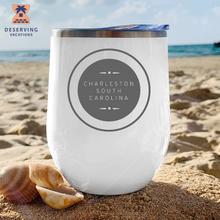 Load image into Gallery viewer, Charleston Circle 12 oz Insulated Stemless Tumbler
