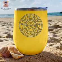 Load image into Gallery viewer, IOP Circle Sunset 12 oz Insulated Stemless Tumbler
